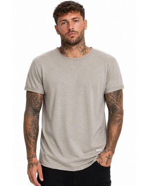 Sublevel Shirt Long Shaped lang geschnitten schwere Qualität Baunwolle - Grau