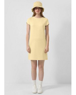QS Minikleid Kleid Jerseykleid - Natur