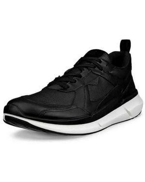 Ecco Biom 2.2 Gtx (Premium-Leder, Wasserdicht) Herren Sneaker - Schwarz