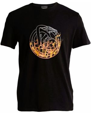 Just Cavalli Print- -shirt, Kurzarm T-Shirts. - Schwarz