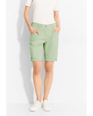 Cecil Shorts mit Turn-Up Funktion - Grün
