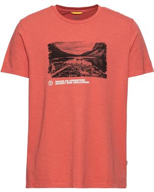 Camel Active Kurzarmshirt T-SHIRT 1/2 ARM - Pink