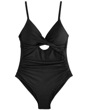 Next Badeanzug Bauchformender Badeanzug Mit Cutout (1-St) - Schwarz