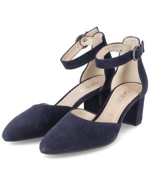 Gabor Spangenpumps 81.340.16 Damen Rauleder Keilpumps - Blau
