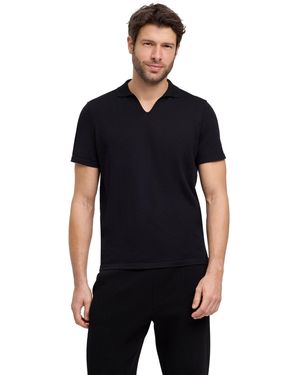 FALKE Poloshirt (-tlg., 1) mit Merinowolle - Schwarz