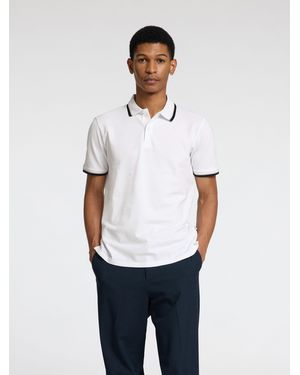 SELECTED Poloshirt SLHSLIM-ATLAS SPORT SS POLO - Weiß