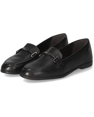 Tamaris Slipper Loafers 1-24240-44/003 Damen Glattleder Slipper - Schwarz