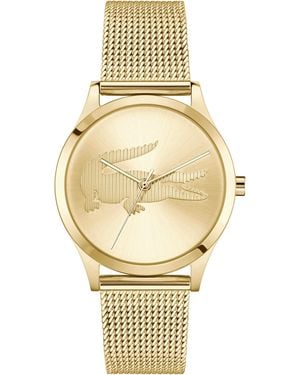 Lacoste Quarzuhr CROCODELLE 2001416, Armbanduhr, uhr, Edelstahlarmband, analog - Mettallic