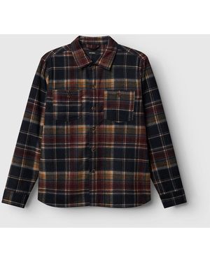 Gabba Henleyshirt Clipper A Kes, braun - Schwarz