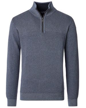 CASA MODA Strickpullover Casa Moda / He.Pullover / Stricktroyer,RV,Stehkr. - Blau