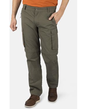 HERO by John Medoox Cargohose Canvas (1-tlg) Cargo Hose Outdoorhose Casual Twill - Grün