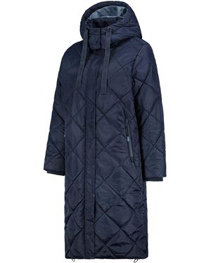 Sublevel Steppjacke mit lange Winter Jacke Parka Stehkragen - Blau