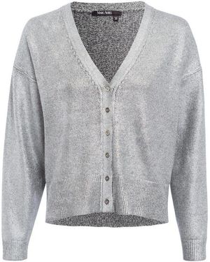 MARC AUREL Strickjacke Strick grey melange varied - Grau