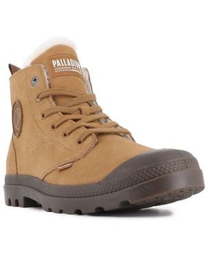 Palladium Pampa Hi Zip Wl Winterboots Winterschuhe, Schnürboots, Winterstiefel, Snowboots, Gefüttert - Braun