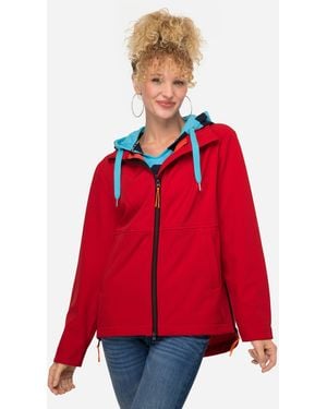 Laurasøn Softshelljacke Softshell-Jacke Fleece-Innenseite Stehkragen - Rot