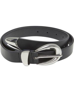 Urban Classics Synthetikgürtel Chunky Buckle Loop Synthetic Leather Belt - Schwarz