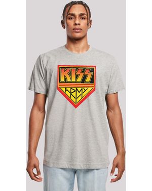 F4NT4STIC Shirt Kiss Army Logo Premium Qualität - Weiß