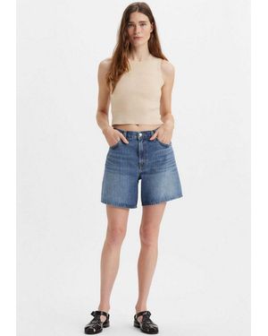 Levi's Shorts High Baggy Short Im Five-Pocket Style - Blau