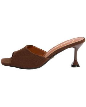 Lipsy Pantoletten Mit Mittelhohem Absatz Sandalette - Braun