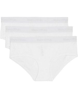 Marc O' Polo Panty Essentials (3-St) Panty Unter-Hose Unter-Wäsche - Weiß