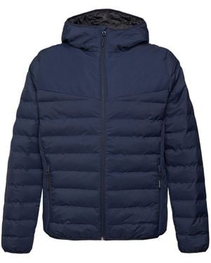 Edc By Esprit Steppjacke mit Kapuze - Blau