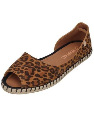 Verbenas Cruz Leo Espadrille Bronzo - Braun