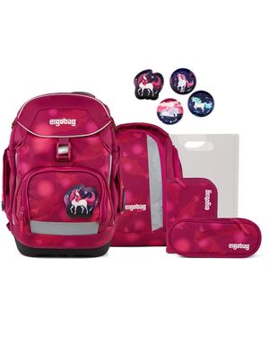 ergobag Schulranzen-Set PACK MondzauBär - Pink