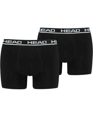 Head BASIC BOXER 2P (2er Pack) mit elastischem Logobund - Schwarz