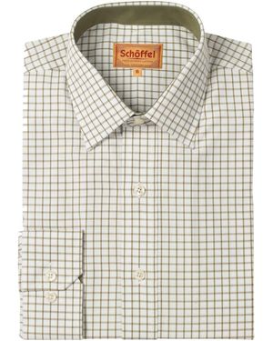 Schöffel Country Langarmhemd Karohemd Cambridge - Grau