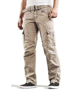 Timezone Cargohose Loose BenitoTZ cargohose 100% Baumwolle - Natur