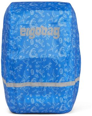 ergobag Rucksack- Regenschutz für Schulranzen . (1-St), reflektierend - Blau