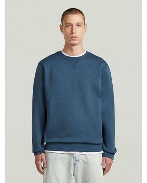 G-Star Longpullover Premium Core Sweatshirt - Blau