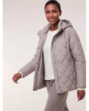 Walbusch Steppjacke Damen Leichte Steppjacke Mit Rautenmuster Ohne Nähte Stehkragen, Modern, Wasserabweisend - Braun