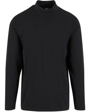 Urban Classics Mock Neck Longsleeve (1-tlg) - Blau