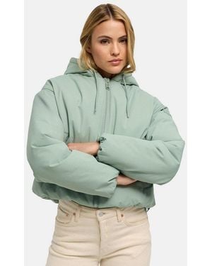 Navahoo Winterjacke Biscuitaa 14 Kurze Warme Damenjacke - Grün