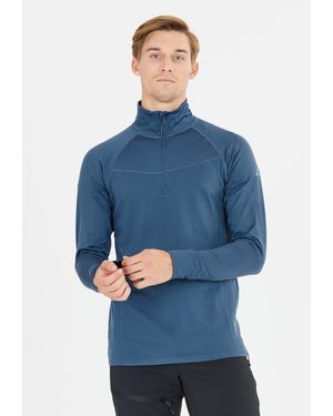 Whistles Langarmshirt Baggio (1-tlg) mit hochabschließendem Kragen - Blau