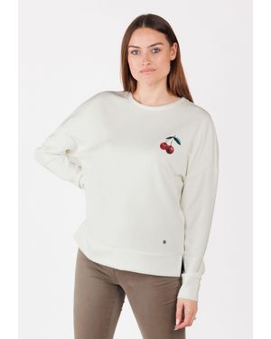 Key Largo Sweater WSW JUICE round - Weiß