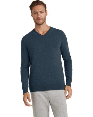 FALKE Strickpullover (1-tlg) aus reinem Kaschmir - Blau