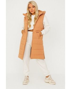 Worldclassca Steppweste Steppweste Kapuze Weste Ärmellos Outdoor Übergangsjacke - Weiß