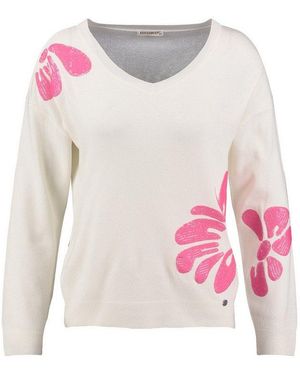 Key Largo Rundhalspullover Wkn Cruise V-Neck (1-Tlg) - Pink