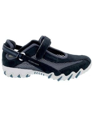 Allrounder Niro, Klettverschluss, C. Suede 55/ Open Mesh 97, Ocean-Bla Klettschuh - Schwarz