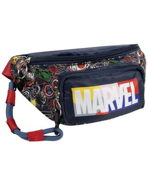 Marvel Bauchtasche Avengers Kinder Superhelden Gürteltasche für Schule Freizeit Urlaub - Blau