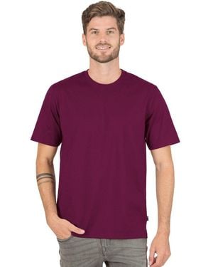 Trigema T-Shirt DELUXE Baumwolle (1-tlg) - Lila