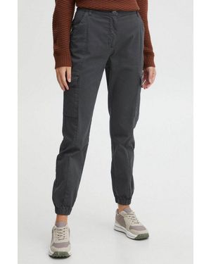 Oxmo Cargohose Oxcoco Sportive Cargohose Mit Elastischem Saum - Schwarz