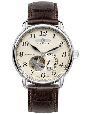 ZEPPELIN Automatikuhr LZ 127 Graf 7666-5 - Mettallic