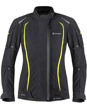 Germot Motorradjacke MotoQueen wasserdichte Motorrad Textiljacke - Schwarz