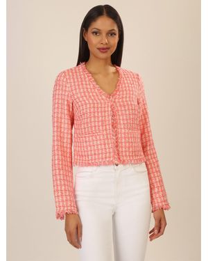 Apart Jackenblazer aus einer Bouclé Ware - Pink