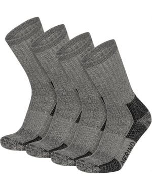 normani Thermosocken 2 Paar 100% Merino Wandersocken (Set, 1-Paar, 2 Paar) Wandersocken Premium Merino Wolle - Grau