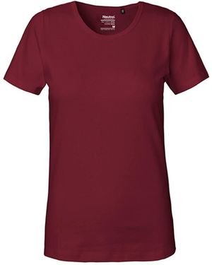 Neutral Rundhalsshirt Interlock T-Shirt / 100% Fairtrade Baumwolle - Rot