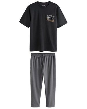 Next Pyjama Schlafanzug Aus Jersey, Halloween (2 Tlg) - Schwarz